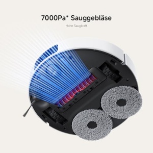 Aspirator robot Xiaomi X20 Pro 7000 Pa Sistem dual mop Capacitate 75 zile - Img 3