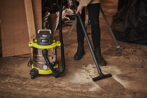 Aspirator RYOBI RVC-1220I-G, 1250 W, 20 L, cu functie de suflare - Img 2