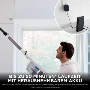 Aspirator Shark PowerPro IZ380EUT, 181W, 50 min autonomie, gri metalic - Img 8