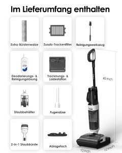 Aspirator Tineco FLOOR ONE Switch S6 Combo 2-in-1 cu Auto-curatare, 60 min autonomie - Img 9
