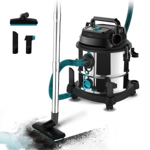 Aspirator uscat si umed Cecotec 20 L Conga Rockstar otel umed si uscat MAX 1400 W 22 kPa sistem de golire aspiratie si suflare structura metalica roti - Img 2