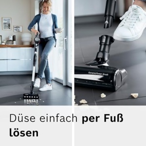 Aspirator vertical Bosch Unlimited 7 BCS711A fara sac LED tub flexibil motor TurboSpin gri - Img 10