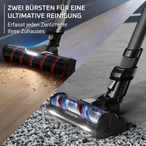 Aspirator vertical Rowenta X-Force Flex 1260 Neo RH9L55E0 150 Air Watt autonomie 60 min negru - Img 4