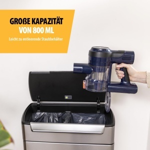 Aspirator vertical Tristar SZ-2360, 2-in-1, 150 W, autonomie 40 min, LED, filtru HEPA - Img 4