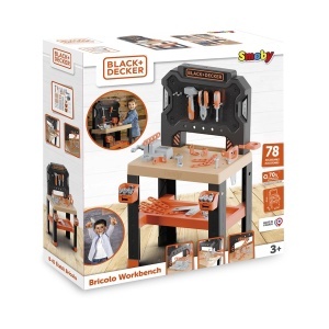 Atelier de lucru Smoby BlackDecker cu 78 accesorii si 7 unelte, din material reciclat - Img 5