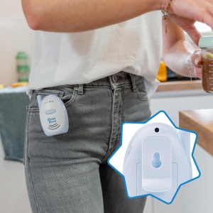 Babyphone Audio Badabulle cu Alarma Acustica si Vizuala, 300m, Functionare cu Baterii sau Alimentare - Img 6