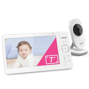 Babyphone video VTech 819 Max, 7 inch, autonomie mare, noapte