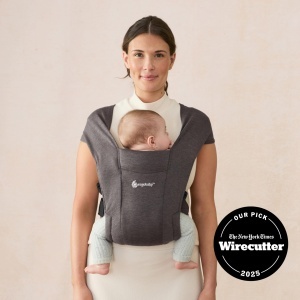 Babytrage Ergobaby Embrace pentru nou-nascuti 0-12 luni, 2 pozitii, Heather Grey - Img 2