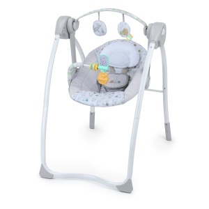 Balansoar pentru bebelusi Bright Starts Winnie Puuh, design pliabil, 6 viteze, unisex