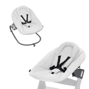 Balansoar pentru bebelusi hauck Alpha Bouncer Premium, Gri deschis, 2 in 1