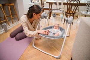 Balansoar pentru bebelusi MoMi Babywippe LISS, 9 kg, pliabil, 6 melodii - Img 9
