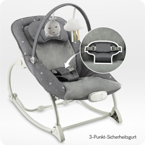 Balansoar pentru bebelusi MoMi LAPIS, 12 kg, 8 melodii, 3 moduri de vibratie - Img 5