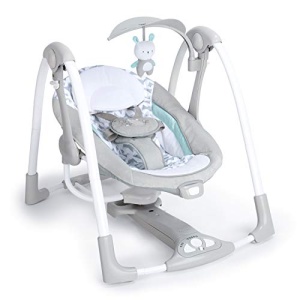 Balansoar si sezlong portabil Ingenuity ConvertMe 2-in-1 Raylan vibratii si sunete pentru bebelusi 0-9 luni - Img 16