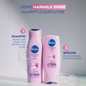Balsam de par NIVEA Hairmilk Glanz, 200 ml, cu extract de migdale si magnolie - Img 4