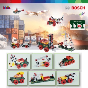 Banc de lucru Theo Klein 8422 Bosch, 150 piese, cu surubelnita si accesorii - Img 3