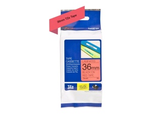 Banda de etichetare Brother P-touch TZe-461, 36 mm, negru pe rosu, compatibila