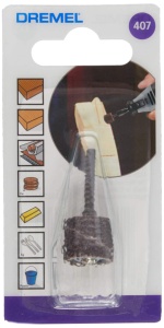 Banda de slefuire Dremel 407 cu suport, 13mm, granulatie 120