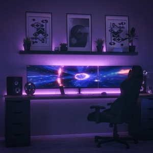 Banda LED B.K.Licht 5m RGB cu telecomanda, dimabila, autoadeziva - Img 5