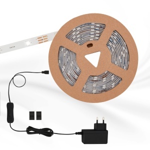Banda LED Briloner 3m cu telecomanda, lumina calda, autoadeziva