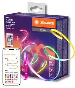 Banda LED cu WiFi LEDVANCE SMART 3m, 15W, RGB, Dimmabila
