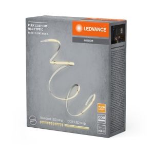 Banda LED decorativa LEDVANCE FLEX COB, 1.5 m, lumina calda, USB tip C - Img 4
