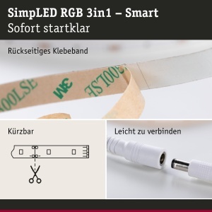 Banda LED Paulmann SimpLED 5m RGB 20W 450lm cu control Zigbee - Img 4