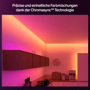 Banda LED Philips Hue Flux 3m UltraBright 2900 lm Cromasync Control prin Aplicatie si Voce - Img 5