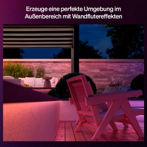 Banda LED Philips Hue Flux Outdoor, 10 metri, 3000 lm, colorata, rezistenta la intemperii - Img 2