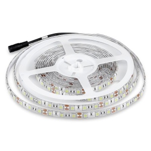 Banda LED V-TAC, 5 metri, 11W, IP65, alb rece, autocolanta