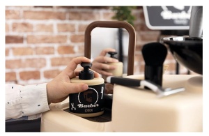 Barbershop pentru copii Smoby - Salon de frizerie cu 19 accesorii - Img 8