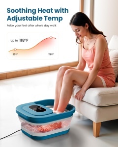 Basin de picioare COMFIER cu functie de masaj, temperatura reglabila, timer - Img 2