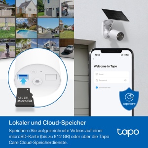 Baterie de exterior pentru camera de securitate solara Tapo C410 KIT, 2K 3MP, Viziune nocturna color, Memorie MicroSD, Baterie nedetasabila de 6400 mAh, Audio bidirectional, Detectarea persoanelor, Alexa si Google Assistant, 2.4GHz - Img 8