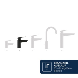 Baterie lavoar GROHE Dice mat negru economisire apa montaj rapid - Img 8