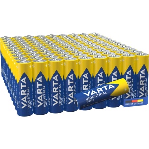 Baterii AA VARTA Industrial Pro, 100 bucati, Alkaline, 1,5V