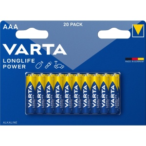Baterii AAA VARTA Longlife Power, 20 bucati, Alkaline, 1,5V - Img 2