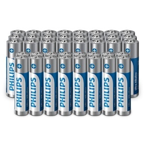 Baterii Alcaline Philips Ultra AAAAA, 40 bucati, design sigur
