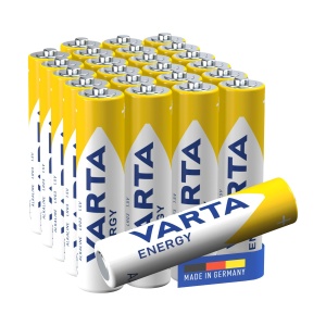 Baterii Alkaline AAA VARTA Energy, 24 bucati, 1.5V, durabilitate lunga