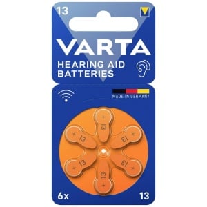 Baterii pentru aparate auditive Varta 393552 V13, 6 bucati, 1.4 V