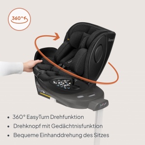 Baza ISOFIX Lionelo Moxie Plus cu suport, rotire 360, pentru scaune auto Moxie - Img 3
