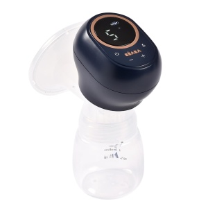BEABA, Pompa de san electrica Simpla, mobila si usoara, 3 niveluri, 9 niveluri, silentioasa, capacitate 180mL, lumina de noapte, cronometru, functie de memorie, 6 sedinte, functie de incarcare USB C, Albastru de noapte