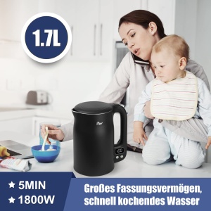 Bear Fierbator 17L 304 Otel Inoxidabil 11 Temperaturi LCD Display - Img 3