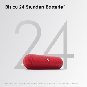Beats Pill - difuzoare Bluetooth wireless si incarcator portabil prin USB-C, durata de viata a bateriei de pana la 24 de ore, rezistent la apa IP67, compatibil cu Apple si Android - Signal Red - Img 5