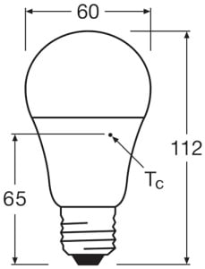Bec LED cu senzor de miscare Osram Classic A, 10W, 1055lm, lumina rece 4000K - Img 3