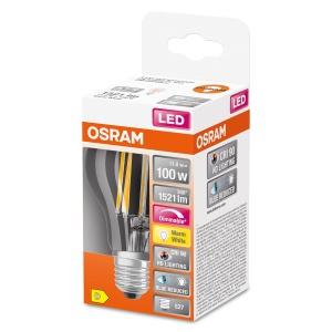 Bec LED dimabil Osram, forma clasica, echivalent 100W, lumina calda - Img 2