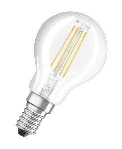 Bec LED Osram E14 4W Lumina Calda 2700K Echivalent 40W Transparent - Img 3