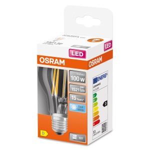Bec LED OSRAM E27, Filament, 11W, Lumina Rece 4000K, Echivalent 100W - Img 2