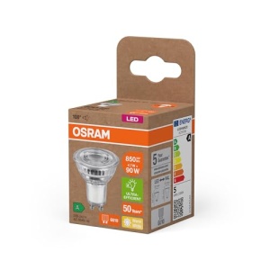 Bec LED reflector Osram PAR16, 4.7 W, 850 lm, lumina calda, GU10 - Img 3