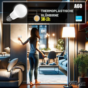 Bec LED V-TAC E27 10.5W - 1055 Lumen, 4000K, A60 - Img 6