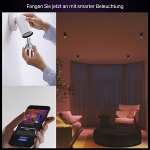 Becuri LED Smart Philips Hue Essential GU10 47W 2200K-6500K Dimabile 4 Bucati - Img 2