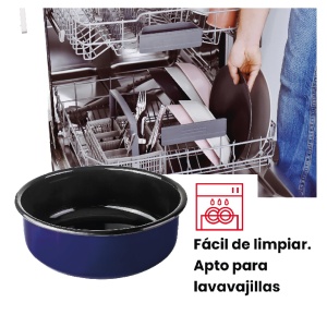 Behaitor pentru Friteuza cu Aer Cald Ibili, 20 cm, Emailliat, Rezistent - Img 3
